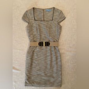Antonio Melani Women’s Short Sleeve Dress. Size 4. Color black, cream, brown.